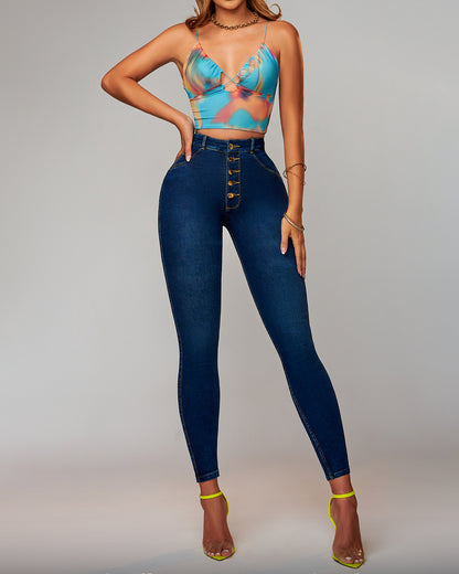 Casual - Jean con Faja Control Abdomen 2 en 1